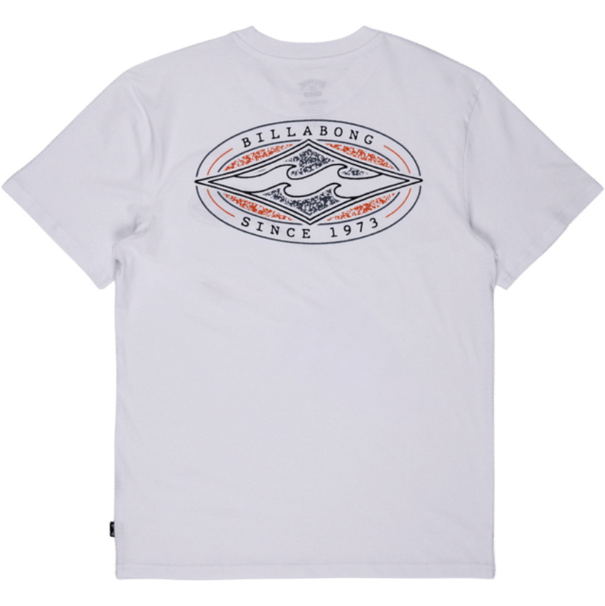 2026 Billabong Mens Diamond Vision T-Shirt EBYZT00619 - White